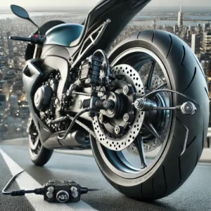 Motocicleta con frenos ABS obligatorios en Colombia según la nueva normativa